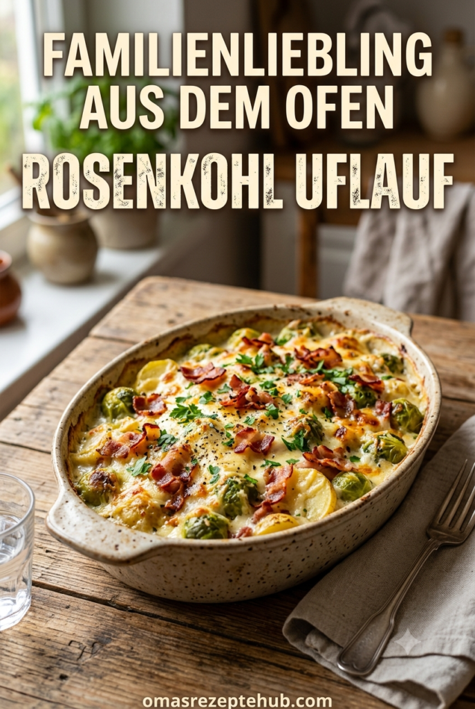 Rosenkohlauflauf mit knusprigem Speck und Kartoffeln – Herzhaftes Ofengericht