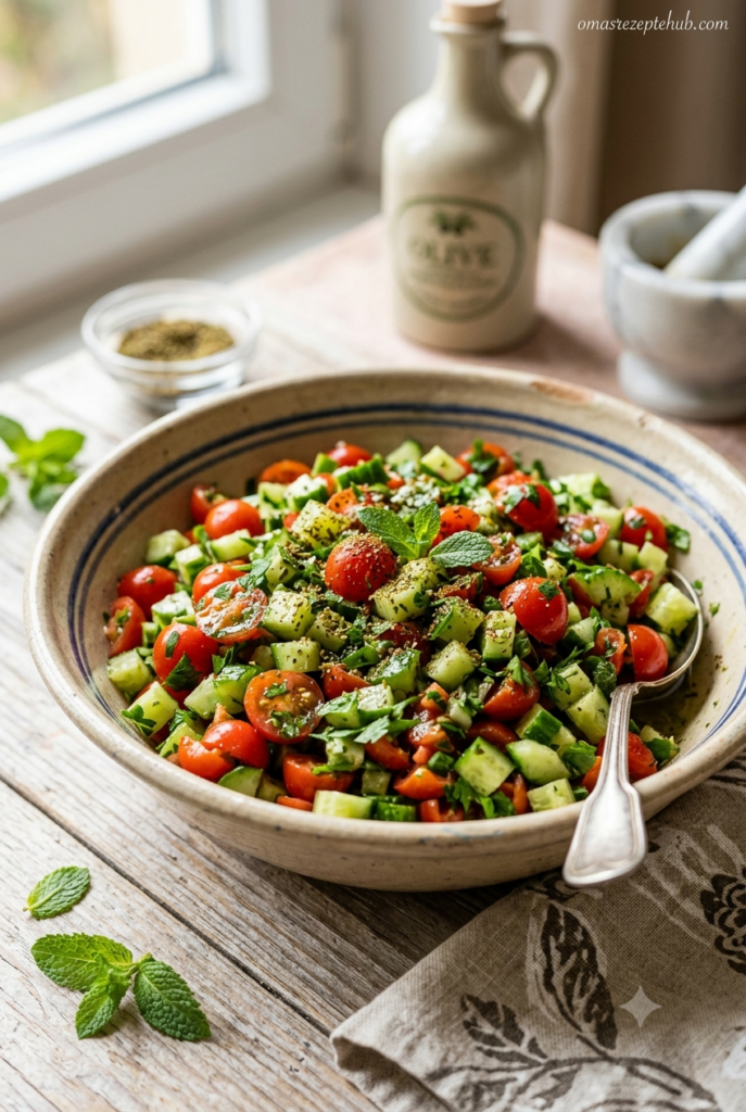 Jerusalem-Salat Mit Frischen Zutaten Für Jeden Tag