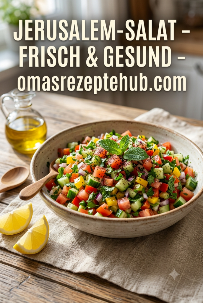 Jerusalem-Salat Mit Frischen Zutaten Für Jeden Tag