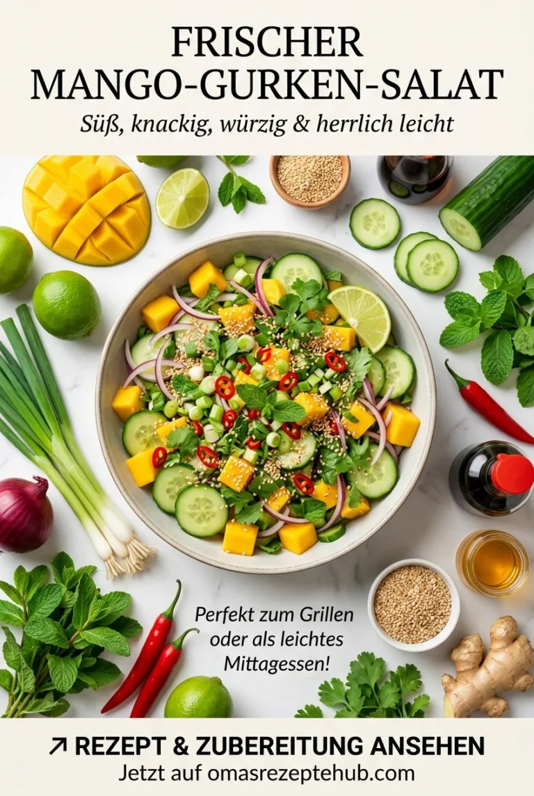Mango-Gurken-Salat – Frisches, fruchtiges Rezept mit Limetten-Dressing
