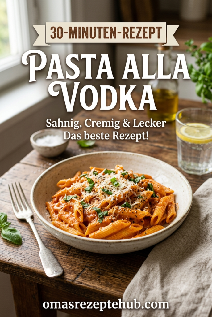 Pasta alla Vodka als schnelles Abendessen