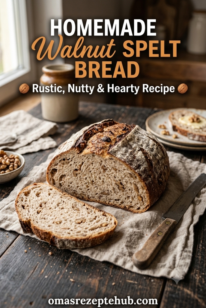 saftige Walnuss-Dinkelbrot