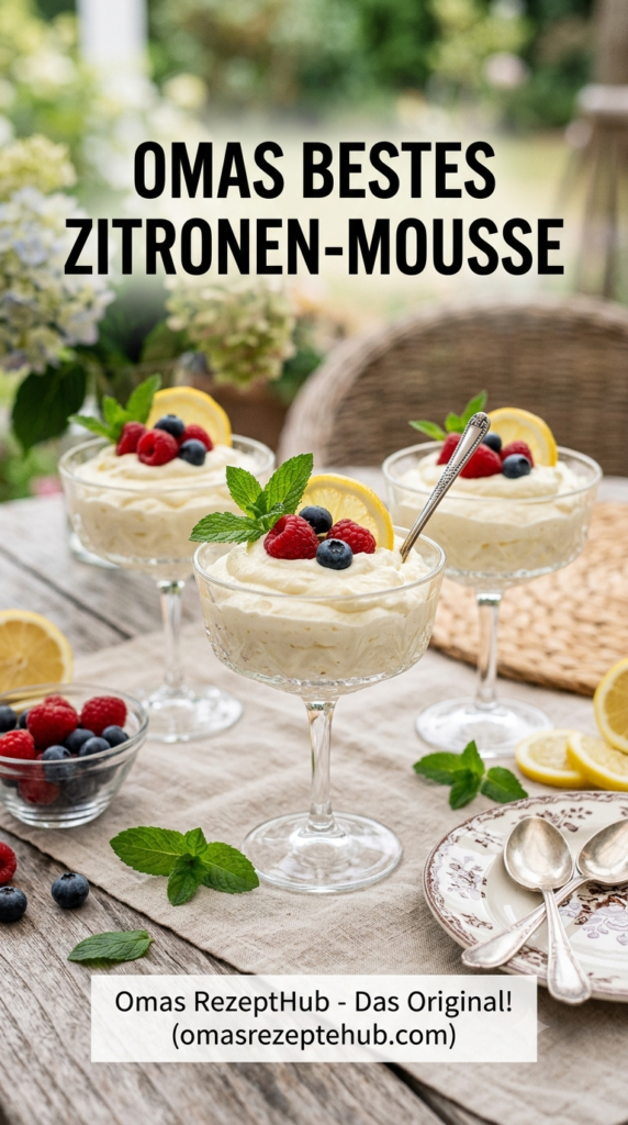 Schnelle Zitronenmousse Rezept