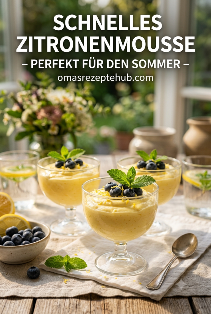Schnelle Zitronenmousse Rezept