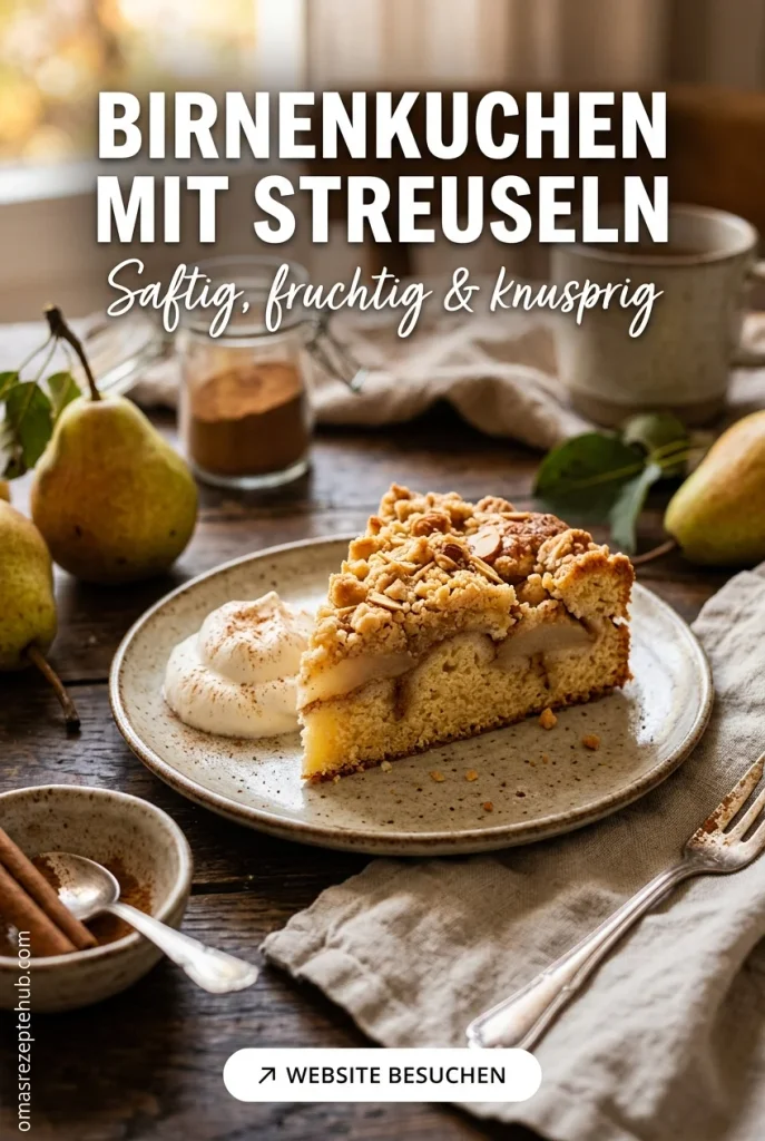 Birnenkuchen mit Zimt