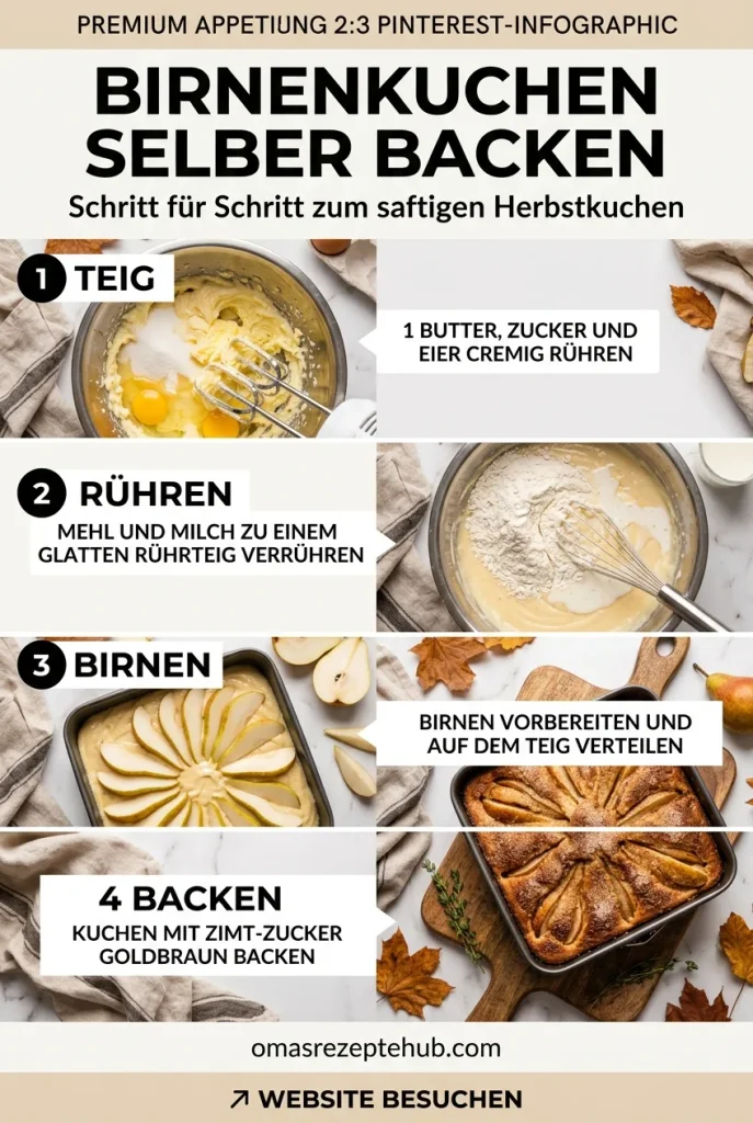 Birnenkuchen mit Zimt