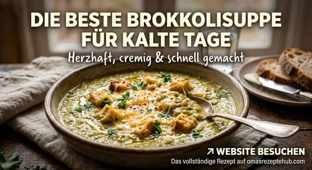 Brokkolisuppe mit Käse