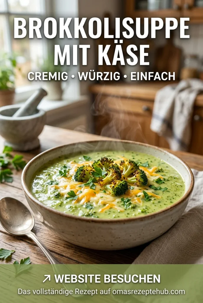 Brokkolisuppe mit Käse