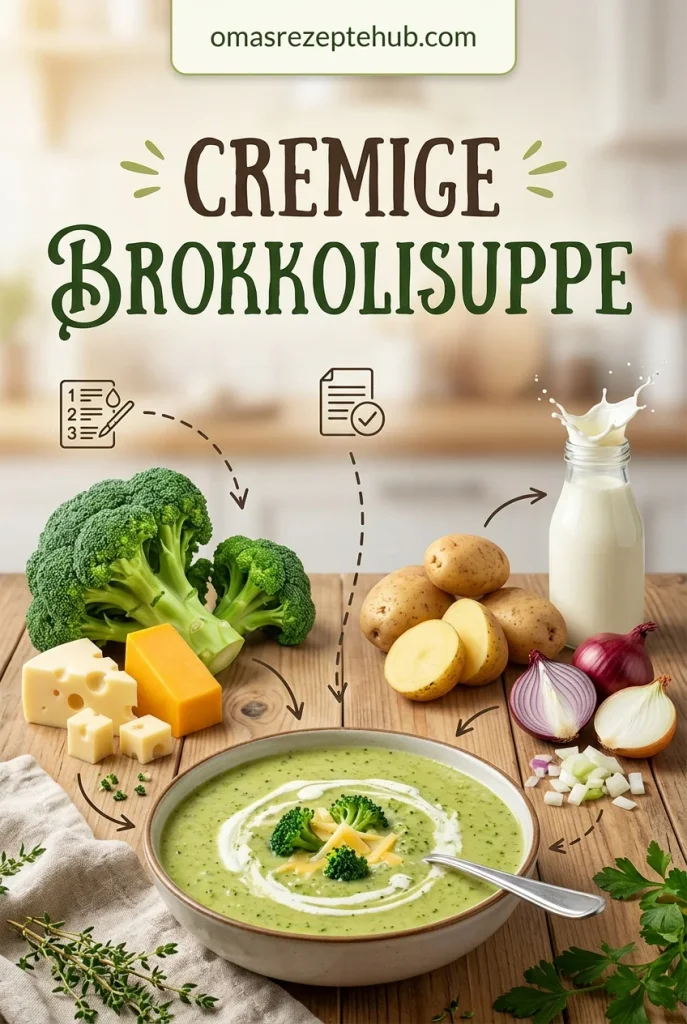Brokkolisuppe mit Käse
