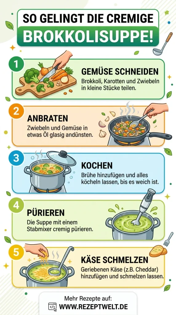 Brokkolisuppe mit Käse