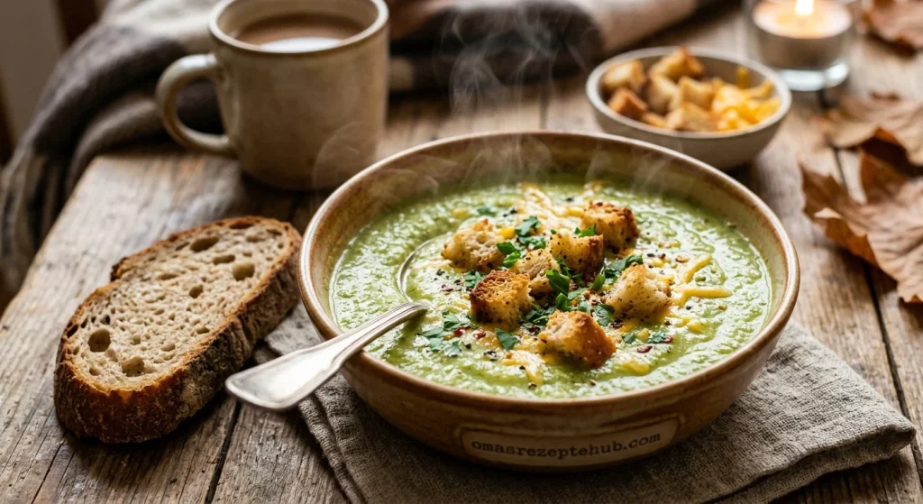 Brokkolisuppe mit Käse