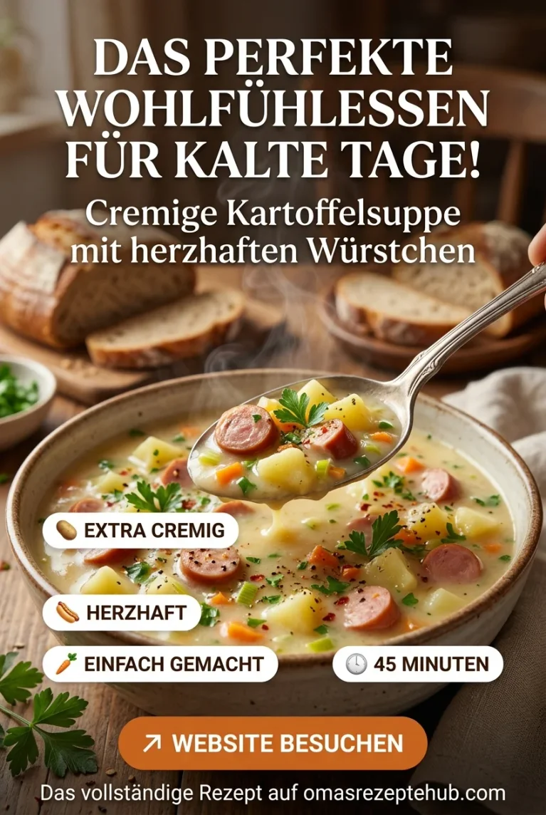 Cremige Kartoffelsuppe mit Würstchen 🥔🌭 – Herzhaft & einfach