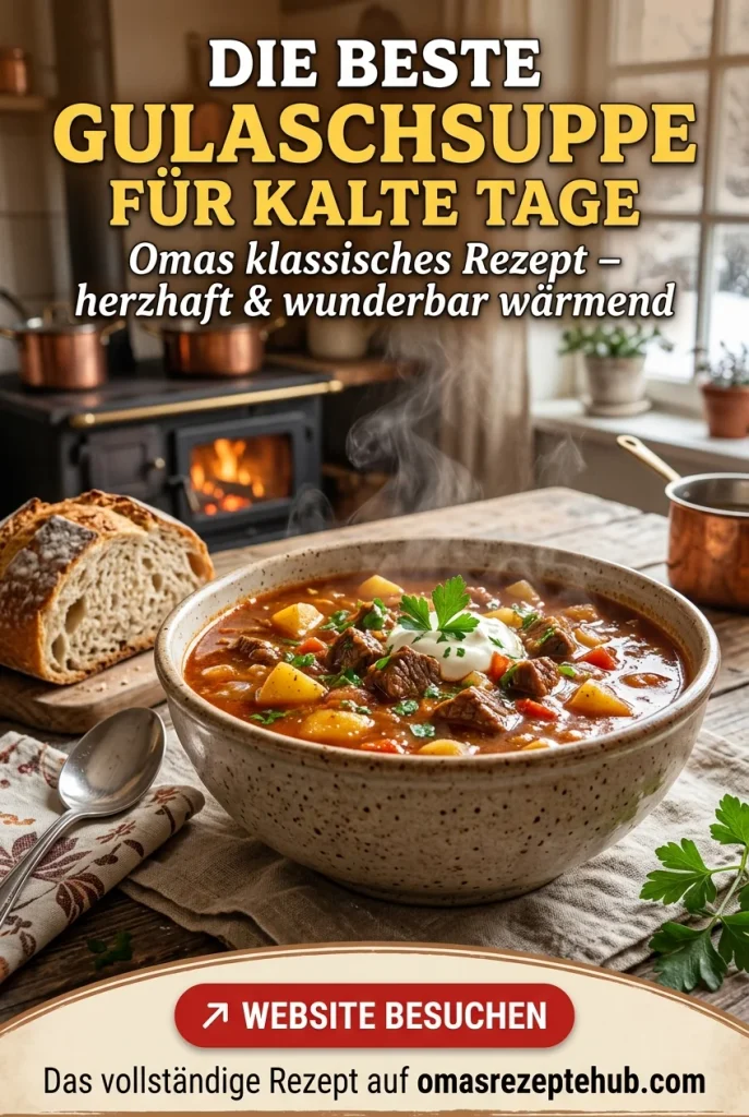 Deftige Gulaschsuppe wie bei Oma