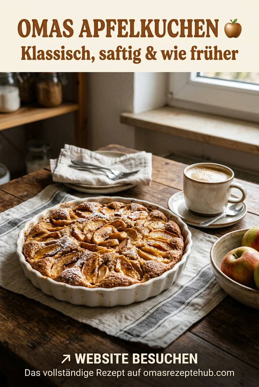 Deutscher Omas Apfelkuchen Klassisches Rezept wie von Oma