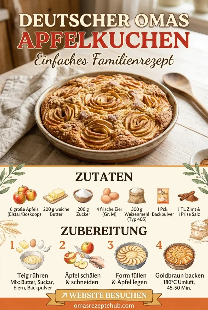 Deutscher Omas Apfelkuchen