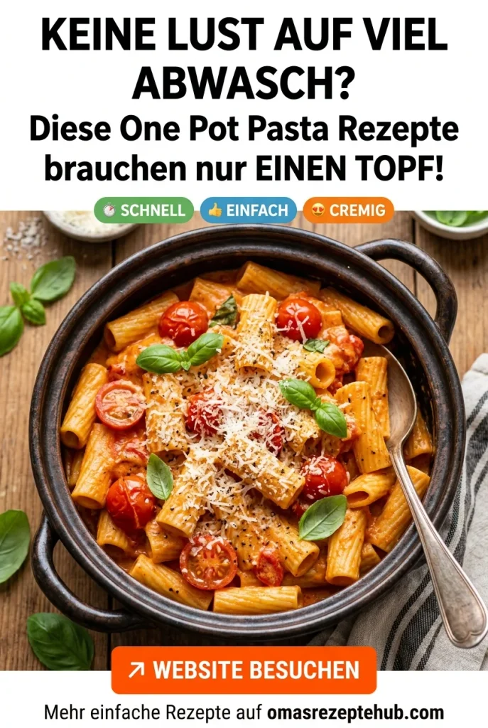Einfache One Pot Pasta Rezepte