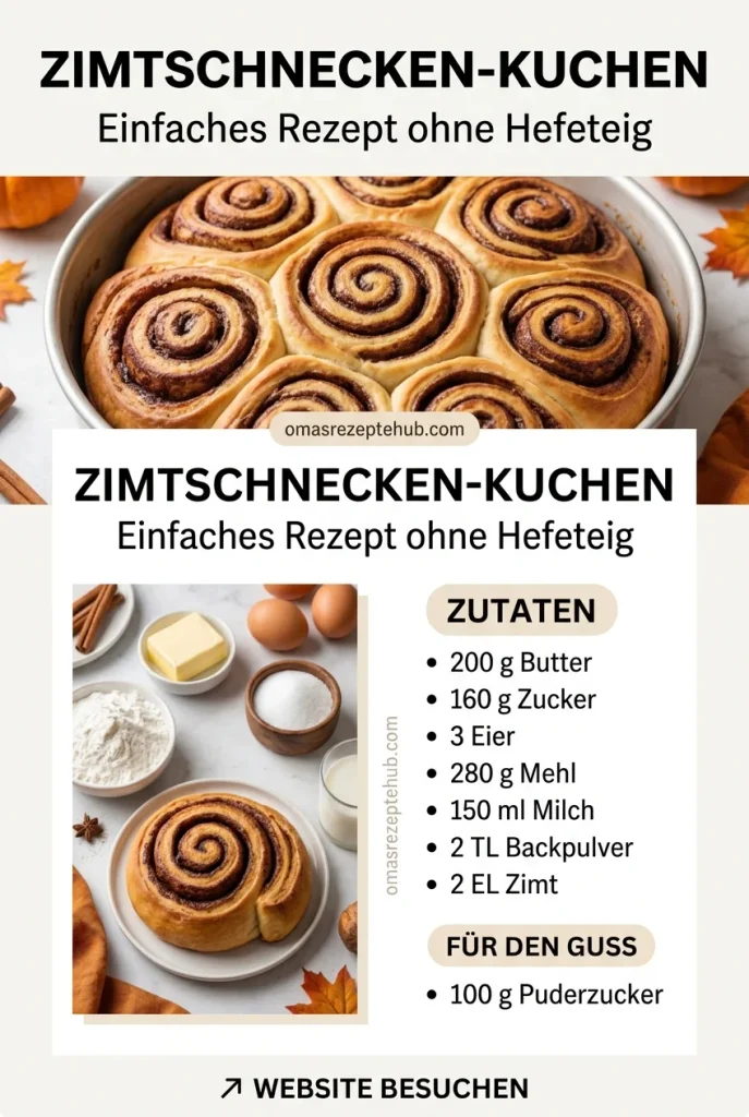 einfacher Zimtschnecken-Kuchen