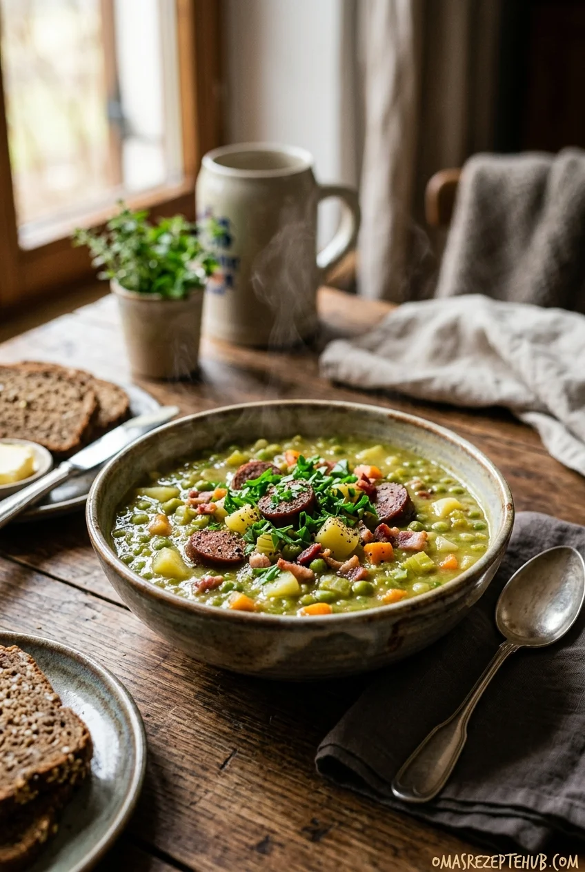 Erbseneintopf deftig und lecker Klassisches Rezept wie bei Oma