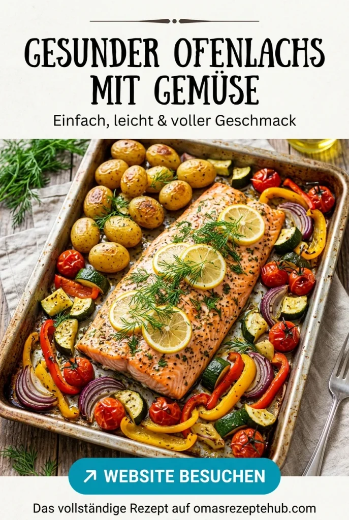 Gesunder Ofenlachs mit Gemüse