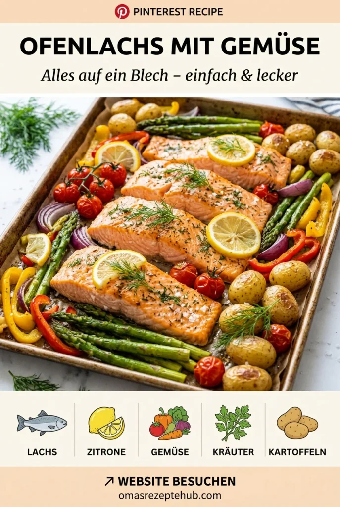 Gesunder Ofenlachs mit Gemüse