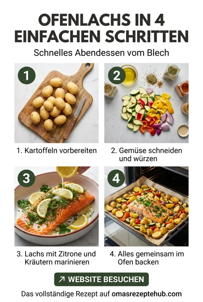 Gesunder Ofenlachs mit Gemüse