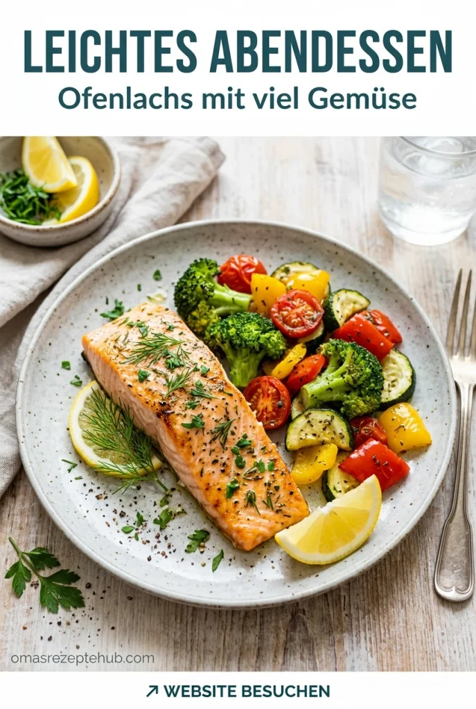 Gesunder Ofenlachs mit Gemüse Einfaches Rezept vom Blech