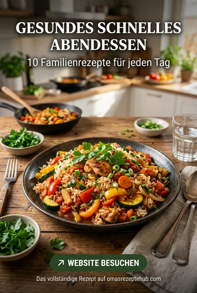 Gesundes schnelles Abendessen für die Familie 10 einfache Rezepte