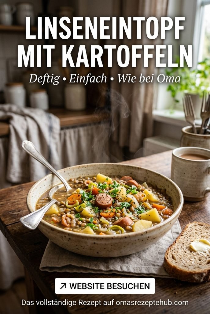 Linseneintopf mit Kartoffeln