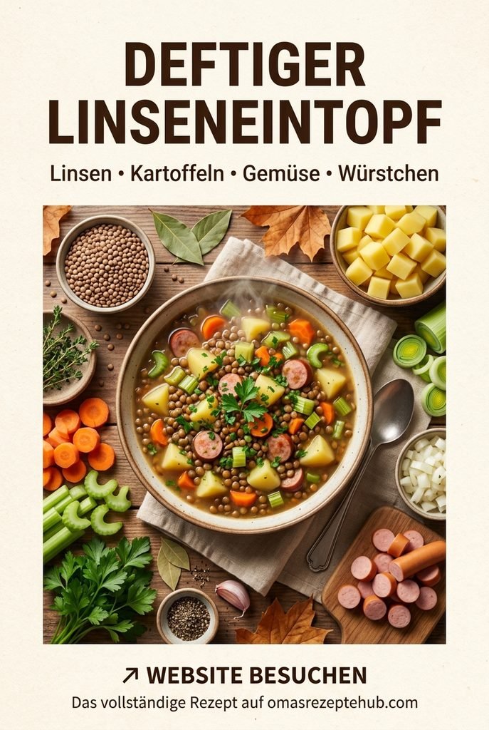 Linseneintopf mit Kartoffeln