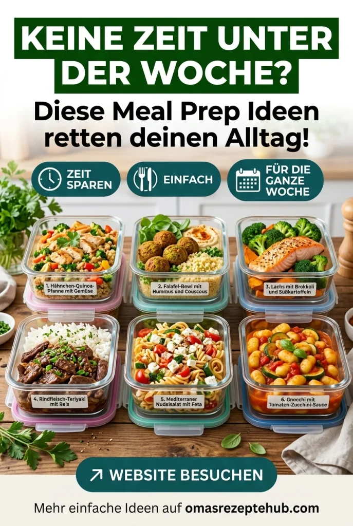 Meal Prep Ideen für die Woche
