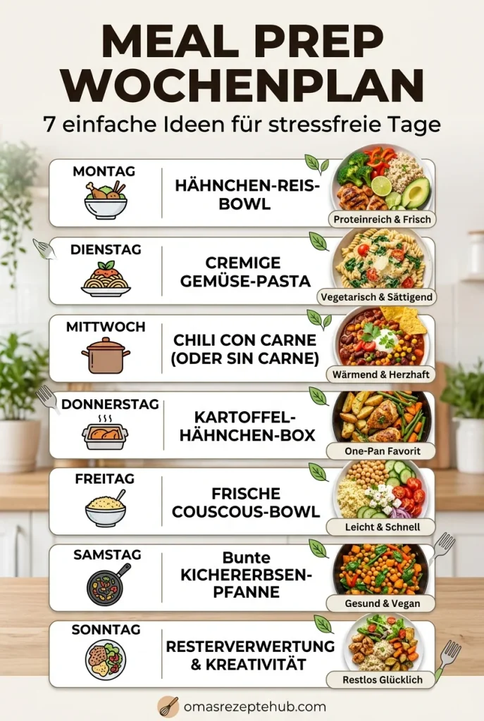 Meal Prep Ideen für die Woche
