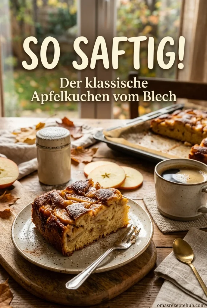Saftiger Apfelkuchen vom Blech