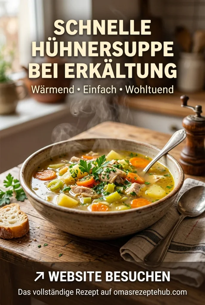 Schnelle Hühnersuppe bei Erkältung
