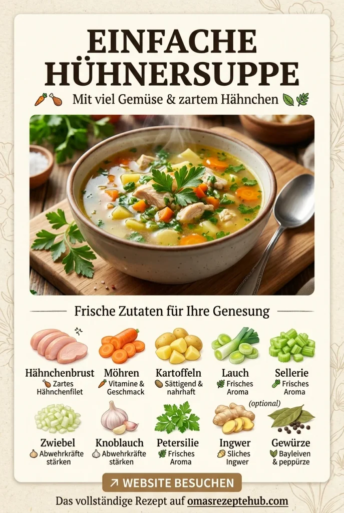 Schnelle Hühnersuppe bei Erkältung