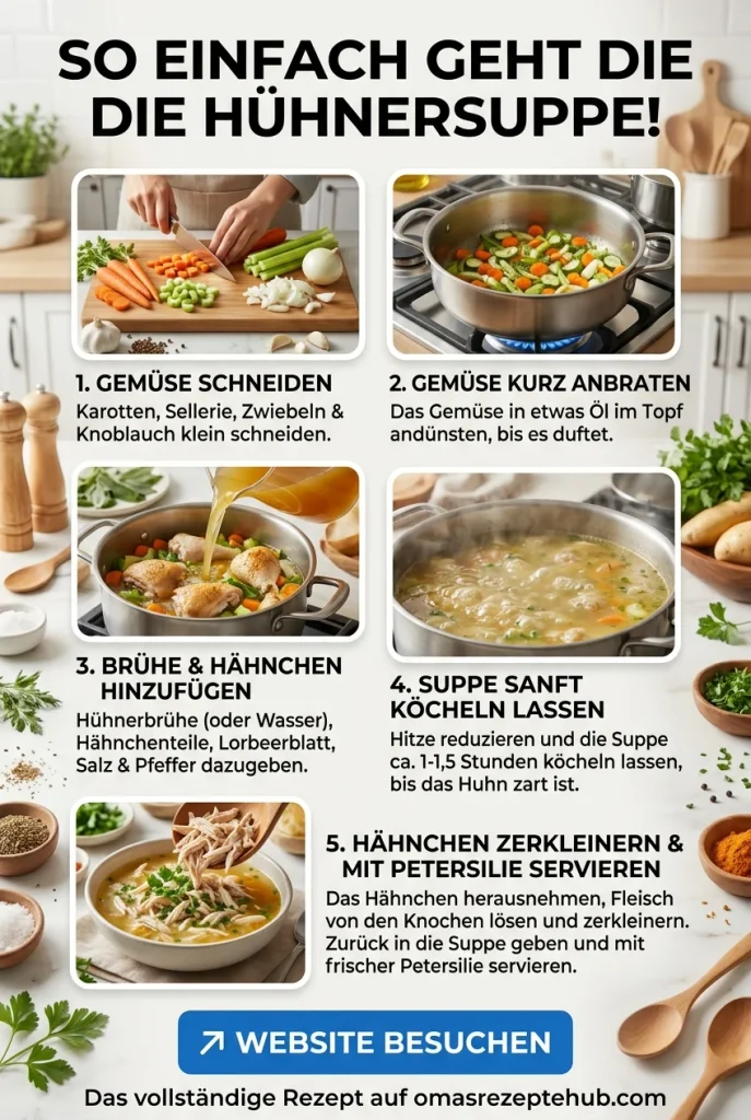 Schnelle Hühnersuppe bei Erkältung