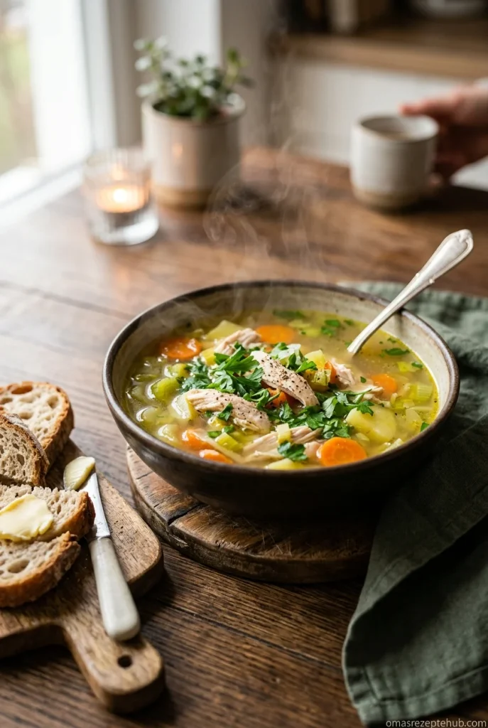 Schnelle Hühnersuppe bei Erkältung