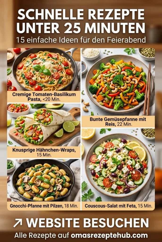 Schnelle Rezepte unter 25 Minuten