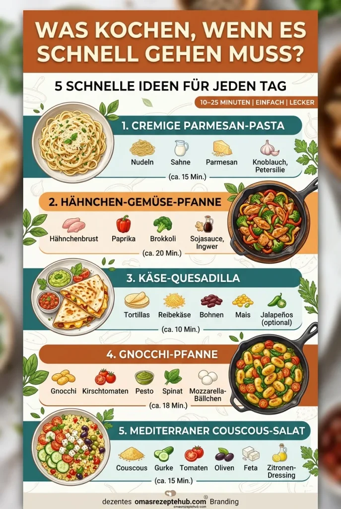 Schnelle Rezepte unter 25 Minuten