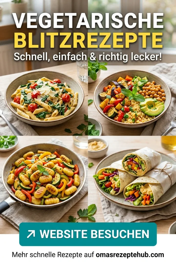 Vegetarische Blitzrezepte