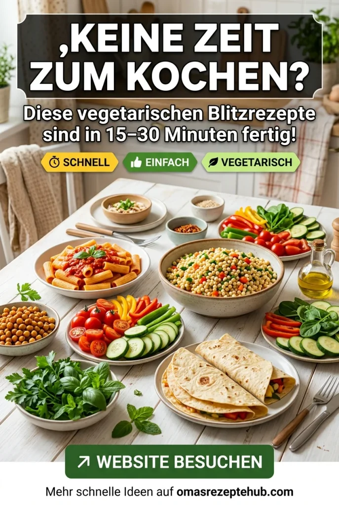 Vegetarische Blitzrezepte