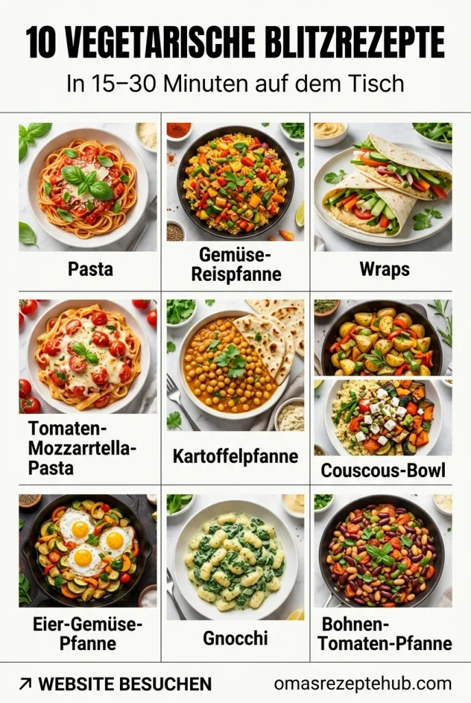 Vegetarische Blitzrezepte