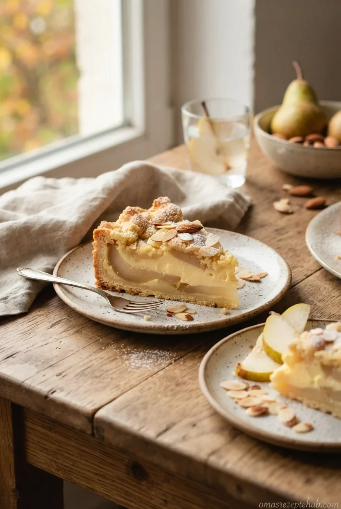  Birnenkuchen mit Pudding