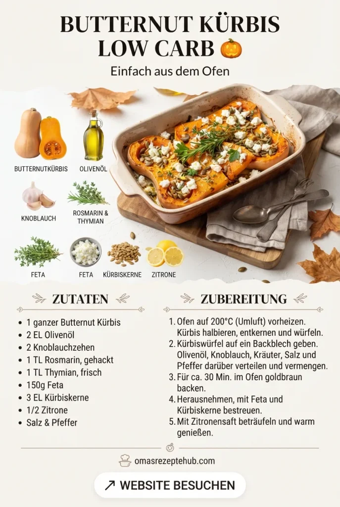 Butternut Kürbis Low Carb