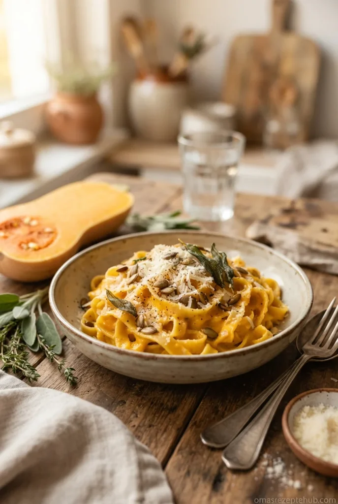 Butternut Kürbis Pasta
