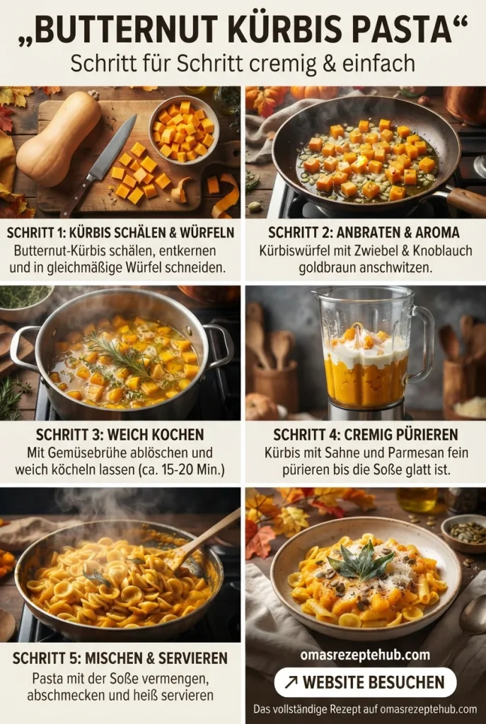Butternut Kürbis Pasta