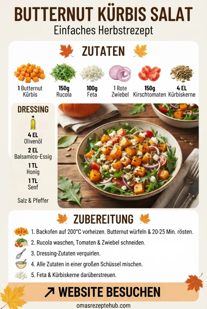 Butternut Kürbis Salat