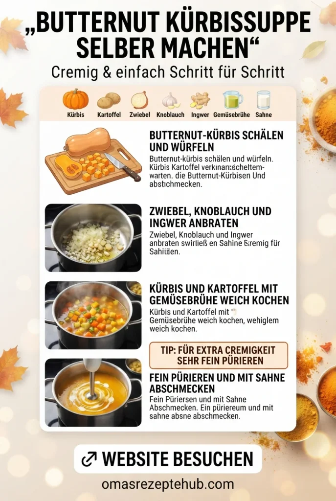 butternut kürbissuppe rezept