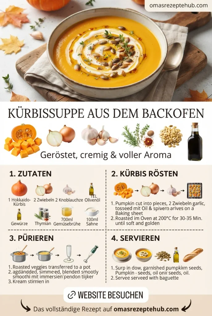 Kürbissuppe aus dem Backofen