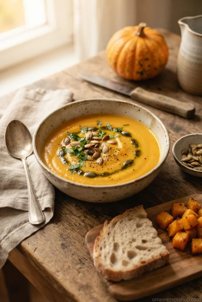 Kürbissuppe aus dem Backofen