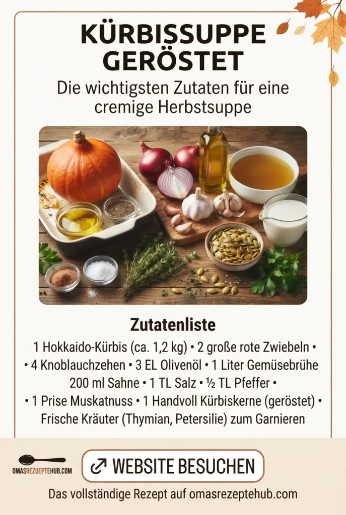 geröstete Kürbissuppe
